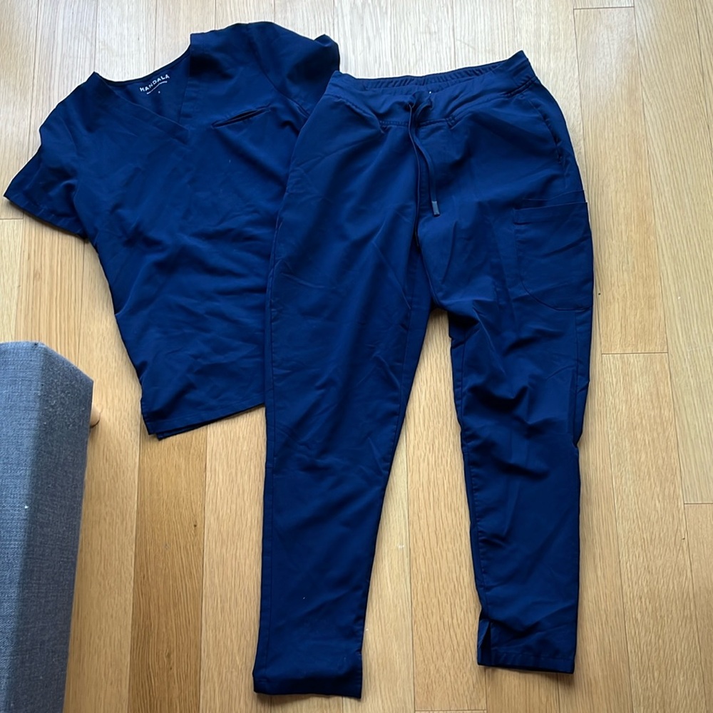 Mandala Navy Scrub Set
